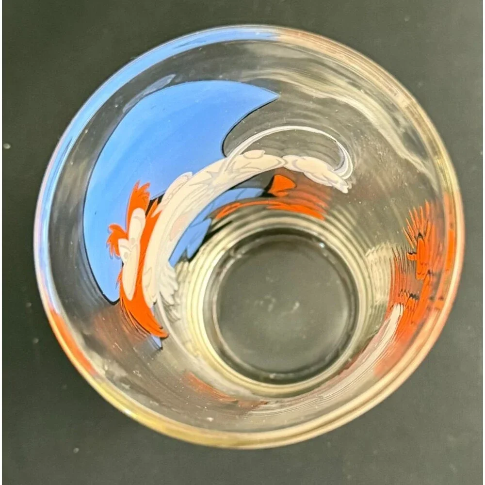 Yosemite Sam Speedy Gonzales Looney Tunes Pepsi Glass‎ Gold Panning Vintage USA